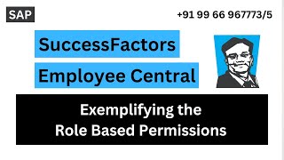 SAP  Rajesh Successfactors  Role Based Permissions  91 9966967773 [upl. by Infeld846]