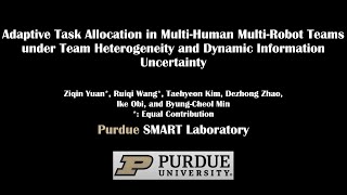 Adaptive Task Allocation in MHMR Teams under Team Heterogeneity and Dynamic Information Uncertainty [upl. by Darrick]