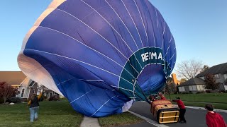 Balloon Lands in the Neighborhood lindstrand remaxballoon boltballoon balloonohio [upl. by Hut]