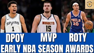 Early NBA Award Favorites After A Month Of The NBA Season [upl. by Aimerej933]