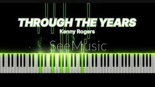 Through the years by Kenny Rogers Piano Easy Cover [upl. by Annalise778]