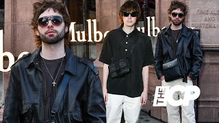 Liam Gallagher’s sons Lennon and Gene channel their famous father’s style at Mulberry bash in London [upl. by Cordi]