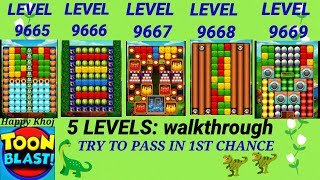 Toon Blast  Levels 96659669 Toon Blast Walkthrough [upl. by Lyckman115]