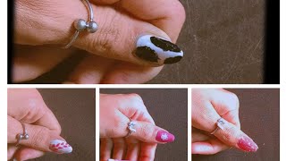 5 easy nail ideas nailartdesigns nails naildesigns nailsart nailtutorial nailart viralvideo [upl. by Aara]