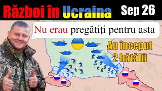 26 Sep Ucrainenii asaltează 2 așezări simultan armata rusa sa balonat  Războiul din Ucraina [upl. by Ramey]