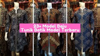 23 Model Baju Tunik Batik Model Terbaru Tahun 2021 [upl. by Laenaj]