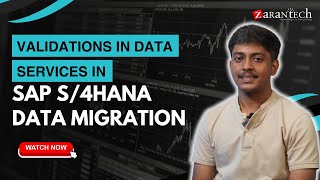 Validations in Data Services in SAP S4HANA Data Migration  ZaranTech [upl. by Nikolos]