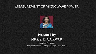 ‏Microwave power Measurement [upl. by Leiser]