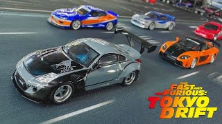 Tokyo Drift DKs Nissan 350z Mini Station 164 Diecast Unboxing [upl. by Shreeves]