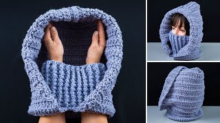 Simple crochet balaclavasnoodscarf easily for beginners [upl. by Nyram]