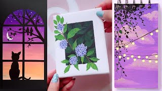 10 Super Easy Painting Lesson Ideas  Painting For Beginner [upl. by Mose]