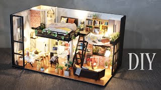 DIY Miniature Dollhouse Kit  Literary Utopia  Duplex Apartment  Relaxing Satisfying Video [upl. by Loziram]