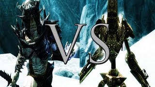 Skyrim NPC Battle  Falmer VS Dwemer  1080p [upl. by Gnouc]