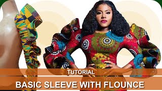 PLEATED FLOUNCE SLEEVE TUTORIAL [upl. by Nylear]