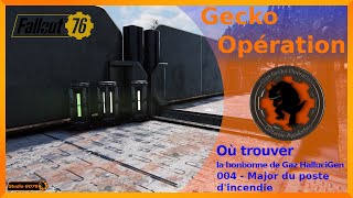 Fallout 76  Où trouver la bonbonne de gaz HalluciGen  004  Major du poste dincendie [upl. by Nohshan]