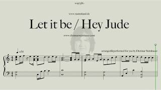 Let it be  Hey Jude  The Beatles for Easy Piano [upl. by Gena]