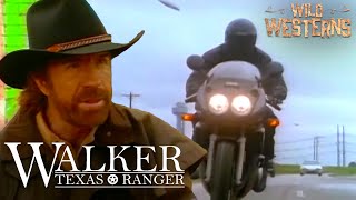 Walker Texas Ranger  Attempted Hit On Walker Leads To Thrilling Bike Chase  Wild Westerns [upl. by Arie]