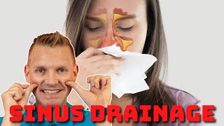 Showing YOU how to naturally drain your CLOGGED SINUSES TUTORIAL [upl. by Fai]