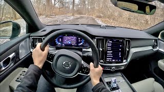 2023 Volvo V60 Cross Country B5 Ultimate  POV Driving Impressions [upl. by Sonitnatsok]