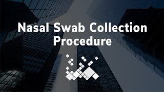 Nasal Swab Collection Procedure [upl. by Adnotal46]