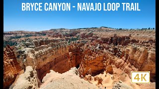 Bryce Canyon  Navajo Loop Trail  Hike  Full Tour  4K [upl. by Aliuqa279]