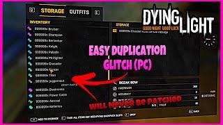 Easiest Duplication Glitch In Dying Light 2024 PC [upl. by Nyad]