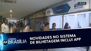 Novidades no sistema de bilhetagem de ônibus inclui app  Jornal SBT Brasília 04112019 [upl. by Enyrhtac]