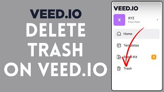 How to Delete Trash on VeedIO 2024  Remove Trash on VeedIO [upl. by Nodnas]