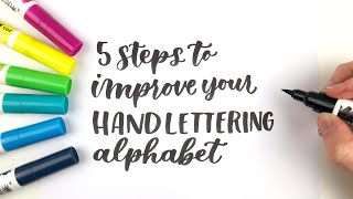 5 Steps to Improve your Hand Lettering Alphabet [upl. by Ateuqirne]