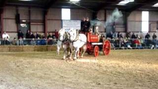 Ardingly 2009 Horse Drawn Fire Engine [upl. by Nonnerb185]