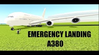 EMERGENCY LANDING A380  ROBLOX [upl. by Rolf]