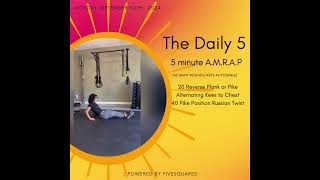 The Daily 5 Monday’s core focus workout This can all be done from a seated position today [upl. by Lucais]