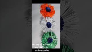 beautiful flowers for independence day Tricolour esay flower 🌹 idea [upl. by Thurman]