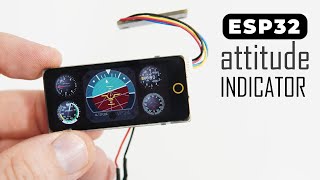 I made Attitude Indicator for ESP32 board [upl. by Dugan]