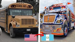 La TRANSFORMACIÓN de los buses en Guatemala [upl. by Viking]