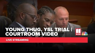 Young Thug YSL trial  Watch live video from courtroom [upl. by Ezechiel]