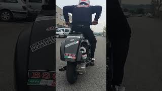 STEFANO SCAURI EXTREME LAUNCH ON 150cc VESPA DRAG [upl. by Naval]