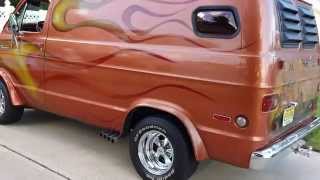 HotRodHarrys 1973 Dodge 70s Custom Flames Van InsideSOLD [upl. by Nilok420]