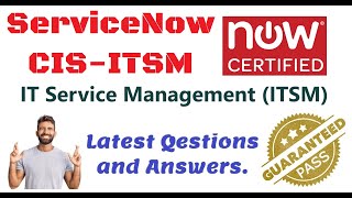 Part26ServiceNow CISITSM  ServiceNow IT Service Management Practice Questions and Answers [upl. by Lucy]