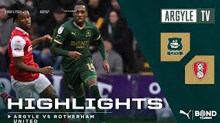 Plymouth Argyle v Rotherham United highlights [upl. by Eilagam]