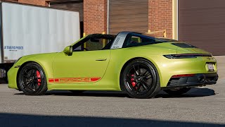 Porsche 911 Targa 4 GTS Boden Autohaus Exhaust Start Up Revs Driving FlyBy [upl. by Dahle]