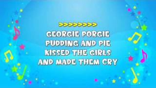 Georgie Porgie Pudding Pie  Sing A Long  Georgy Porgy  Nursery Rhyme  KiddieOK [upl. by Danialah47]