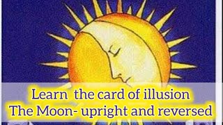 ❤️💯The Moon tarot card meaning upright and reversed tarot learntarotcards tarotlearning [upl. by Eatton534]