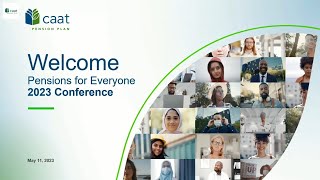 Pensions for Everyone Conference CAATs 2022 Performance [upl. by Garbers]