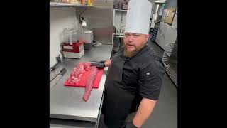 In the Manor House Kitchen with Chef Justin  Beef Tenderloin Part 1 [upl. by Aelsel607]