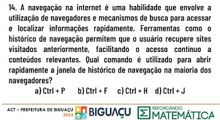 14 PREFEITURA DE BIGUAÃ‡U  IESES  NÃVEL SUPERIOR  INFORMÃTICA PROCESSO SELETIVO 2025 [upl. by Felipe]