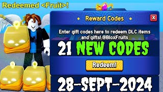 ⚠️21 NEW⚠️ BLOX FRUITS CODES 2024  CODES FOR BLOX FRUITS  BLOX FRUITS [upl. by Pratt]