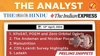 The Analyst 12th April 2024 Current Affairs Today  Vajiram and Ravi Daily Newspaper Analysis [upl. by Nosirrag]