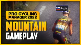 Pogačar vs Roglič Mountain Gameplay on Pro Cycling Manager 2022 [upl. by Sherm366]