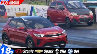 Daily Car DRAG RACES Stonic 🆚️ Spark 🆚️ Clio 🆚️ Gol  7th Barranquilla Drag Racing 2024 [upl. by Herring]